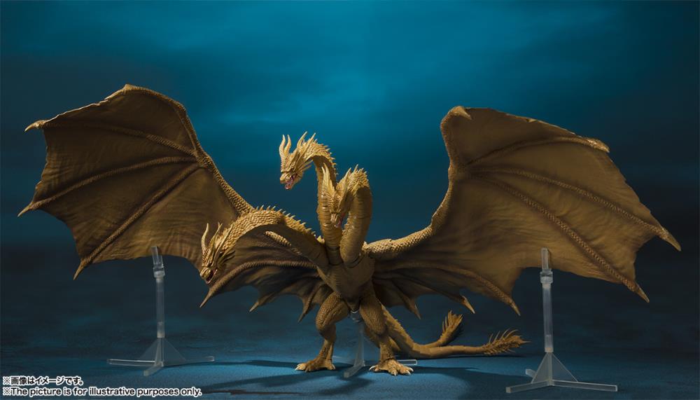 Godzilla: King of the Monsters S.H.MonsterArts King Ghidorah Gallery Image 5