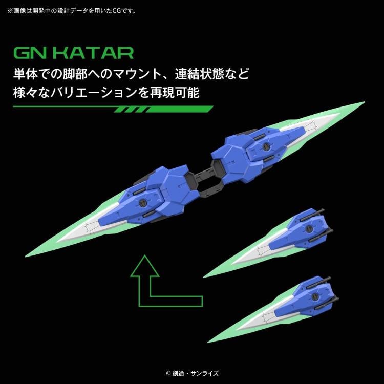 Mobile Suit Gundam 00 PG 00 Gundam Seven Sword/G 1/60 Scale Model Kit Gallery Image 13