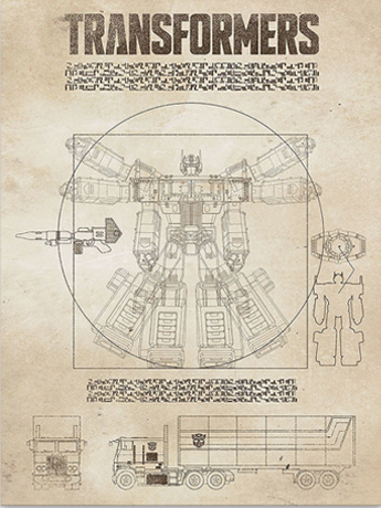 Transformers Generations: The Vitruvian Prime Canvas Art Print Gallery Image 2