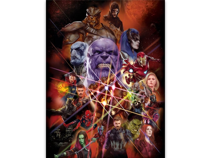 Avengers: Infinity War All Players Poster Canvas Art Print Gallery Image 1
