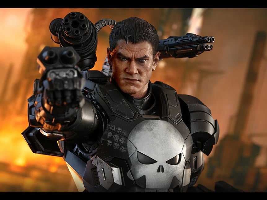 Marvel: Future Fight VGM33D28 The Punisher (War Machine Armor) 1/6th Scale Collectible Figure Gallery Image 13