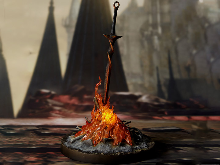 Dark Souls III Bonfire 1/6 Scale Light-up Statue Gallery Image 1