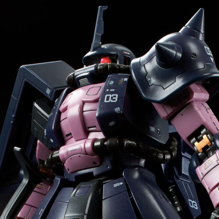 Gundam RG 1/144 Zaku II (Black Tri-Stars) Exclusive Model Kit Gallery Image 9