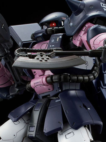 Gundam RG 1/144 Zaku II (Black Tri-Stars) Exclusive Model Kit Gallery Image 2
