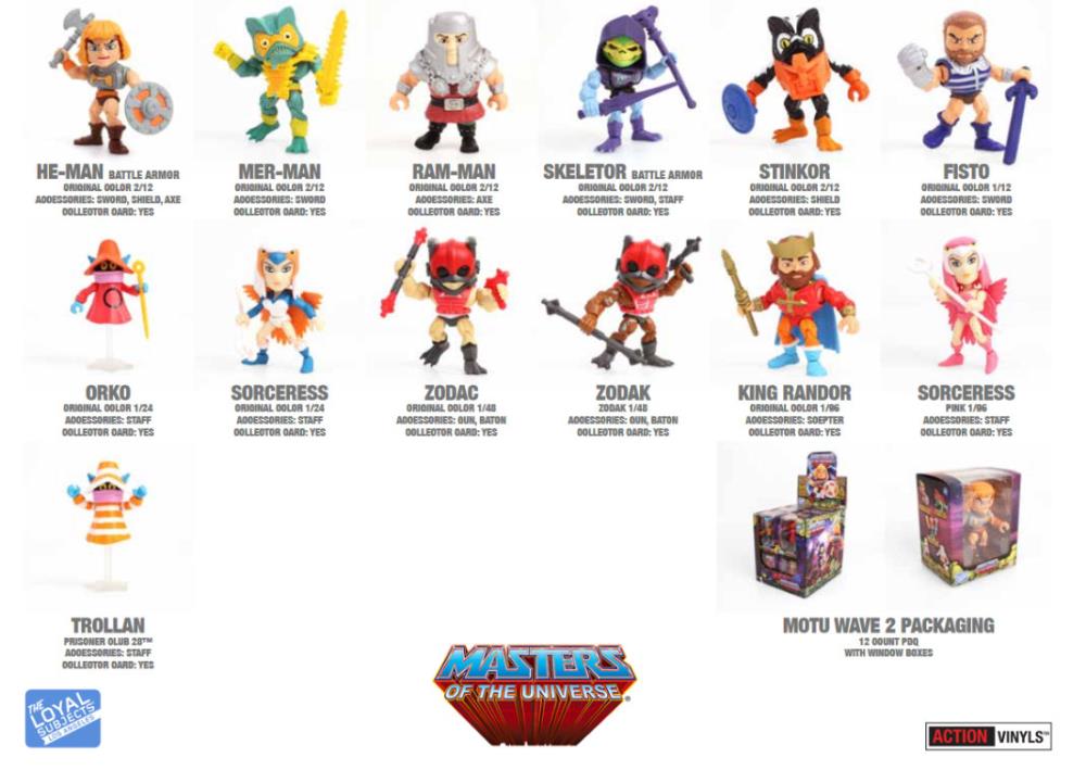 Masters of the Universe Action Vinyls Wave 2 Box of 12 Figures Gallery Image 3
