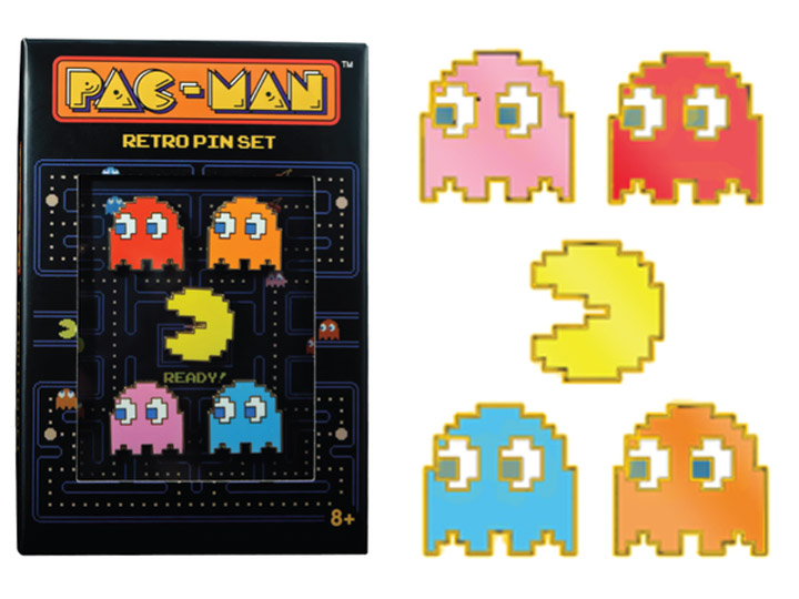 Retro Pacman Point Items Pac-Man Retro Pin Set