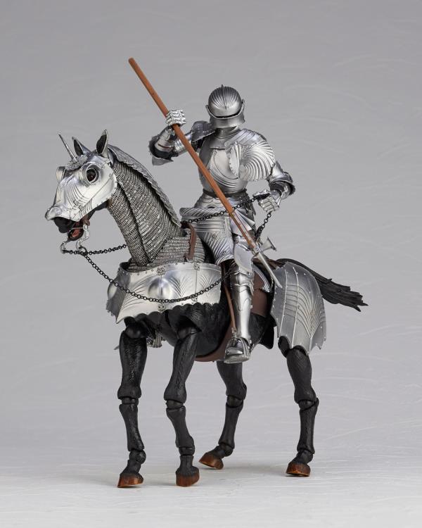 KT Project KT-027 Takeya Shiki Jizai Okimono Kitaro 15th Century Gothic Equestrian Armor (Silver) Gallery Image 9