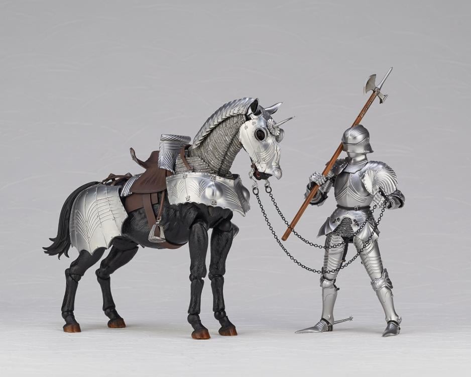 KT Project KT-027 Takeya Shiki Jizai Okimono Kitaro 15th Century Gothic Equestrian Armor (Silver) Gallery Image 12