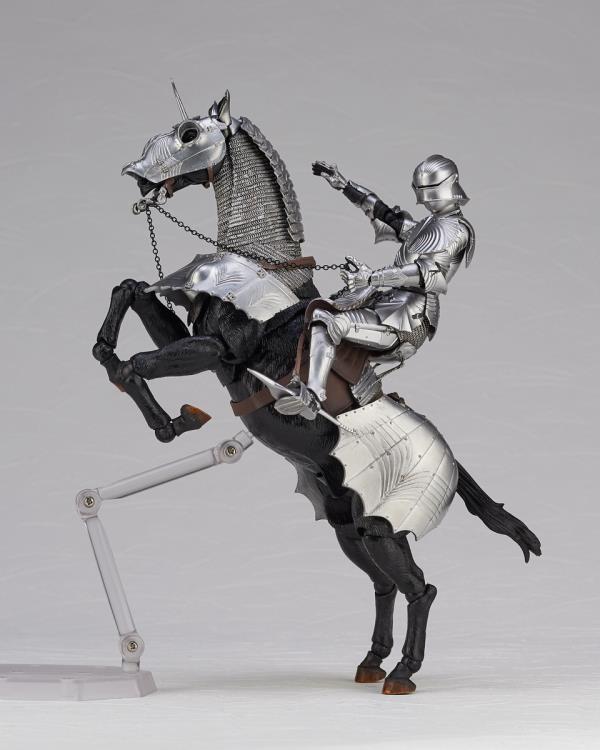 KT Project KT-027 Takeya Shiki Jizai Okimono Kitaro 15th Century Gothic Equestrian Armor (Silver) Gallery Image 13