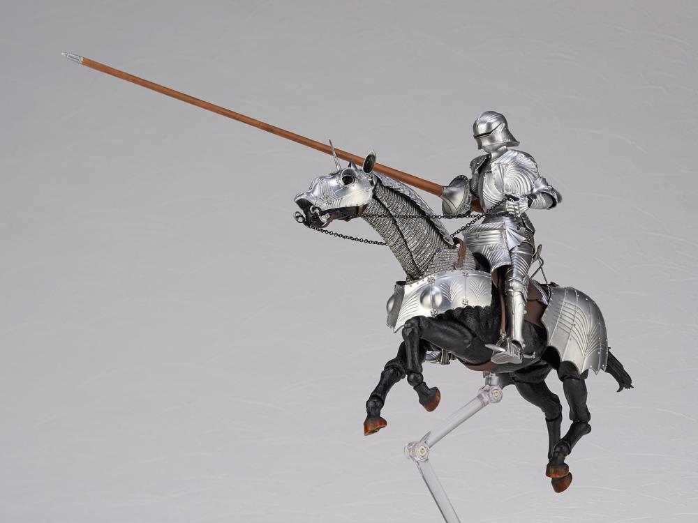 KT Project KT-027 Takeya Shiki Jizai Okimono Kitaro 15th Century Gothic Equestrian Armor (Silver) Gallery Image 7