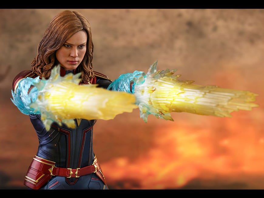 【美品】ホットトイズ　キャプテン・マーベル デラックスエディション Captain Marvel MMS522 Captain Marvel (Deluxe) 1/6th Scale