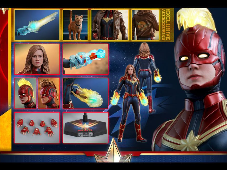 Captain Marvel MMS522 Captain Marvel (Deluxe) 1/6th Scale Collectible Figure Gallery Image 23
