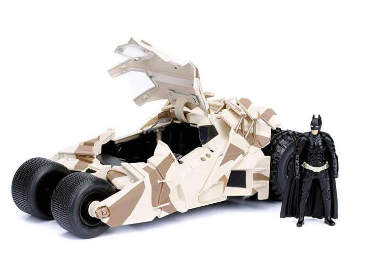 The Dark Knight Metals Die Cast Batman & 1/24 Scale Batmobile (Camo) Gallery Image 1