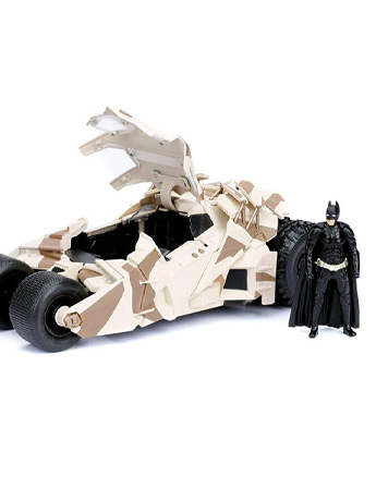 The Dark Knight Metals Die Cast Batman & 1/24 Scale Batmobile (Camo) Gallery Image 2