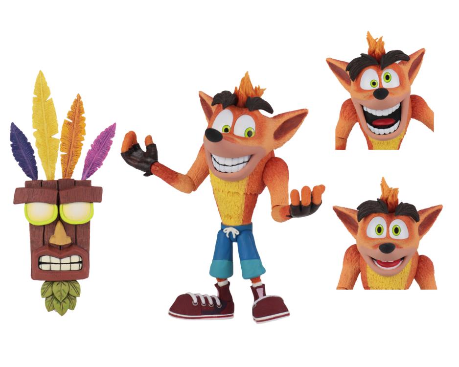 Crash Bandicoot Ultra Deluxe Crash Figure With Aku Aku Mask Gallery Image 11