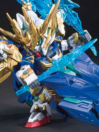 SD Gundam World Sangoku Soketsuden #07 Zhao Yun 00 Gundam & Blue Dragon Drive Model Kit Gallery Image 2