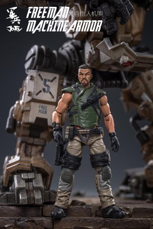 Dark Source Freeman Machine Armor With Pilot (Sand) 1/18 Scale Figure Set Gallery Image 11