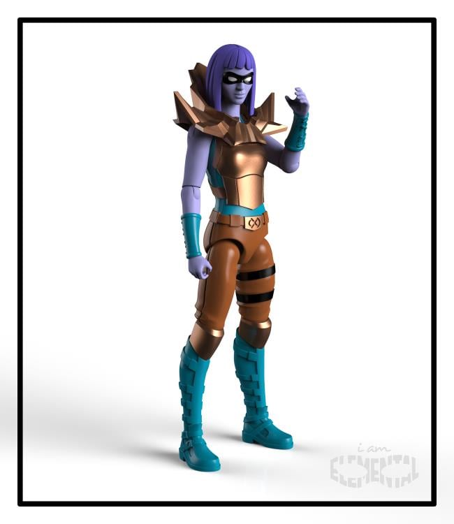 IAmElemental 4" Figure Series 02 Wisdom: Set of 7 Figures Gallery Image 4