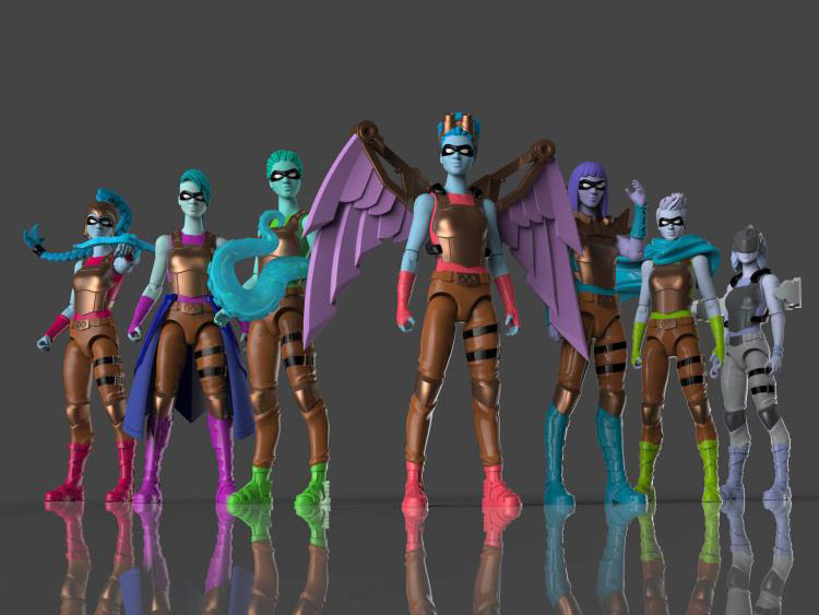 IAmElemental 4" Figure Series 02 Wisdom: Set of 7 Figures Gallery Image 12