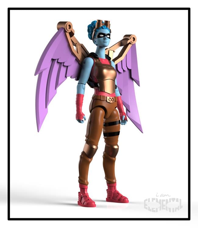 IAmElemental 4" Figure Series 02 Wisdom: Set of 7 Figures Gallery Image 5