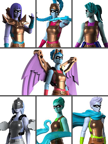 IAmElemental 4" Figure Series 02 Wisdom: Set of 7 Figures Gallery Image 2