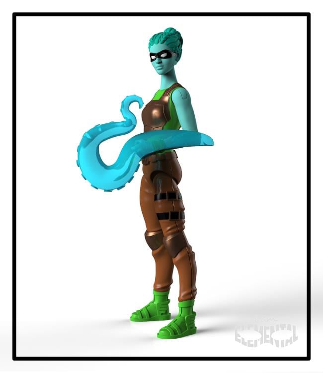 IAmElemental 4" Figure Series 02 Wisdom: Set of 7 Figures Gallery Image 9