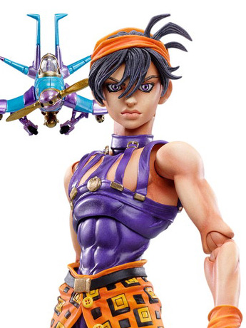 JoJo's Bizarre Adventure Super Action Statue Narancia Ghirga & Aerosmith Gallery Image 2