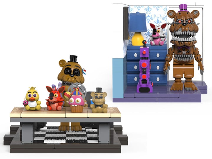 Five Nights at Freddy's The Office Desk & Right Dresser With Door Small Construction Sets Gallery Image 1