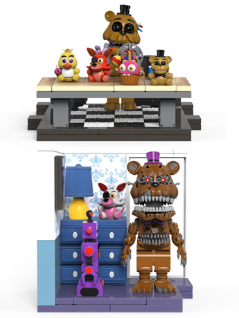 Five Nights at Freddy's The Office Desk & Right Dresser With Door Small Construction Sets Gallery Image 2