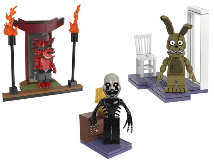 Five Nights at Freddy's Wave 5 Set of 3 Micro Construction Sets Gallery Image 1