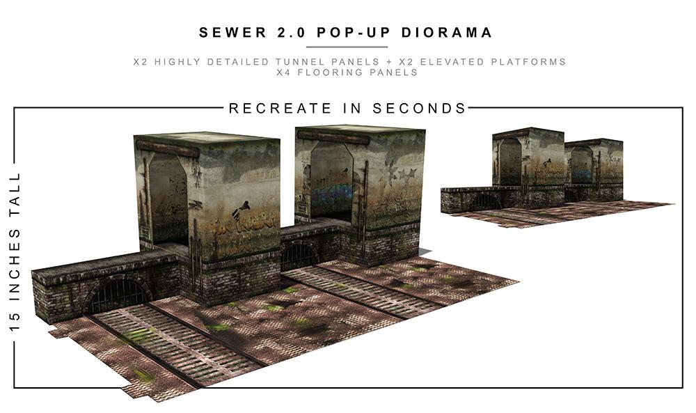 Sewer (2.0) 1/12 Pop-Up Diorama Gallery Image 3