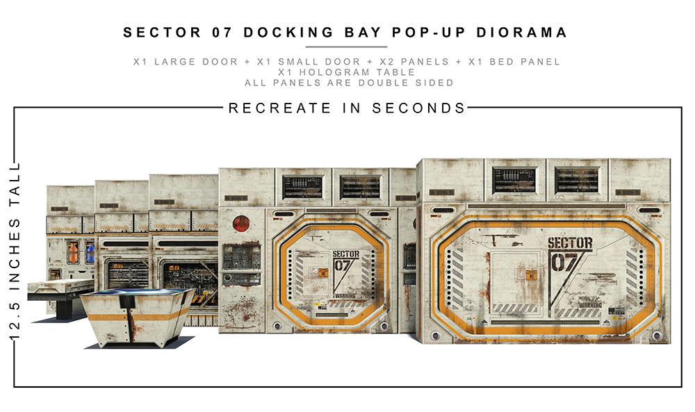 Sector 7 Docking Bay 1/12 Scale Pop-Up Diorama Gallery Image 3