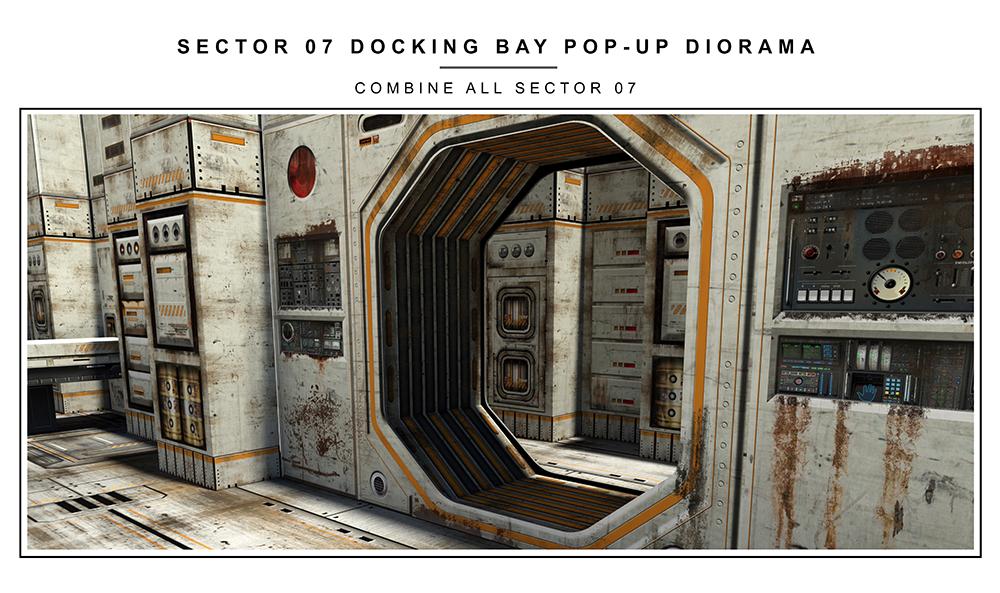 Sector 7 Docking Bay 1/12 Scale Pop-Up Diorama Gallery Image 11