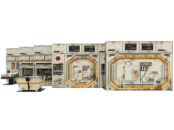 Sector 7 Docking Bay 1/12 Scale Pop-Up Diorama Gallery Image 1