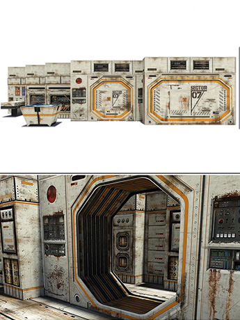 Sector 7 Docking Bay 1/12 Scale Pop-Up Diorama Gallery Image 2