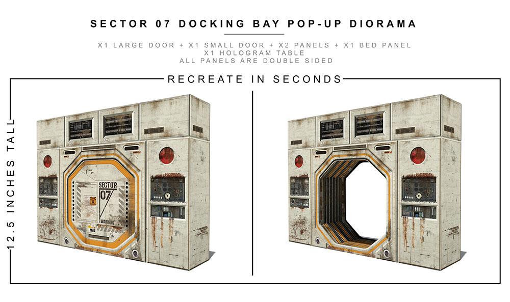 Sector 7 Docking Bay 1/12 Scale Pop-Up Diorama Gallery Image 9