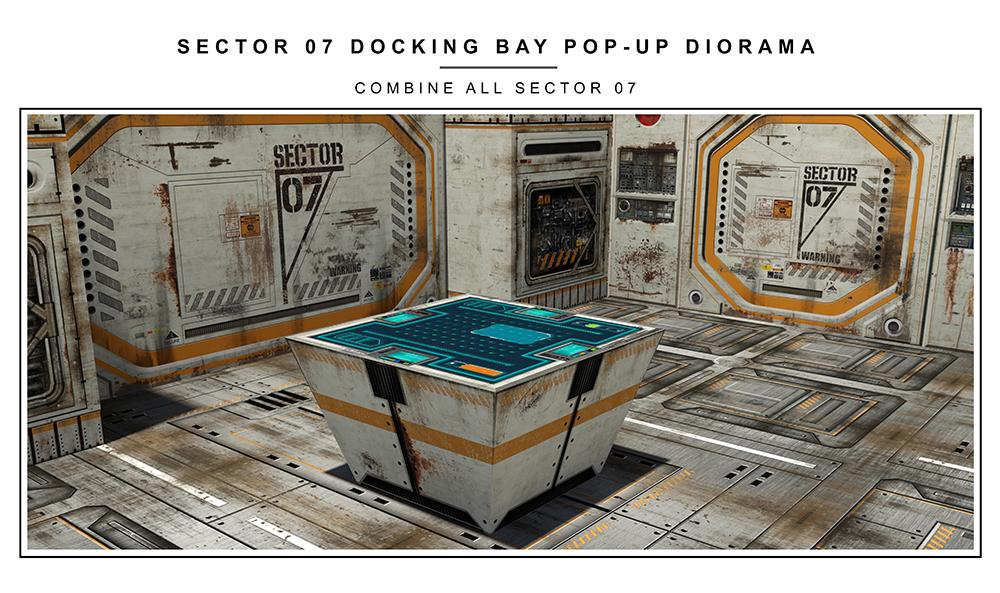 Sector 7 Docking Bay 1/12 Scale Pop-Up Diorama Gallery Image 14