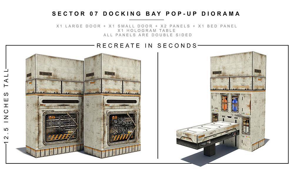 Sector 7 Docking Bay 1/12 Scale Pop-Up Diorama Gallery Image 7