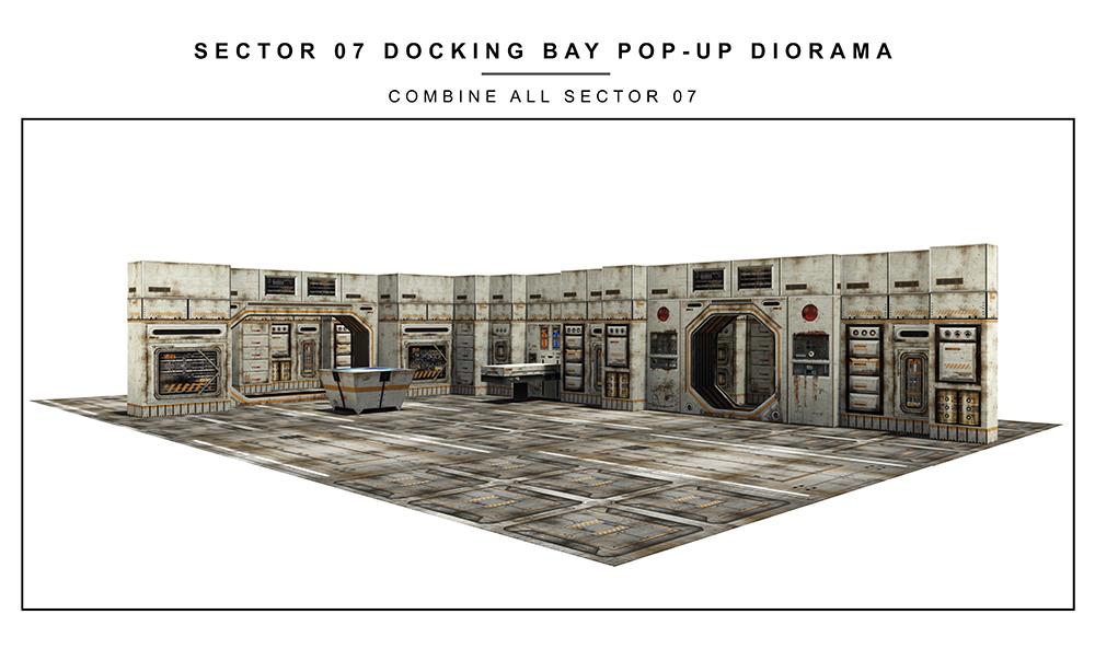 Sector 7 Docking Bay 1/12 Scale Pop-Up Diorama Gallery Image 6