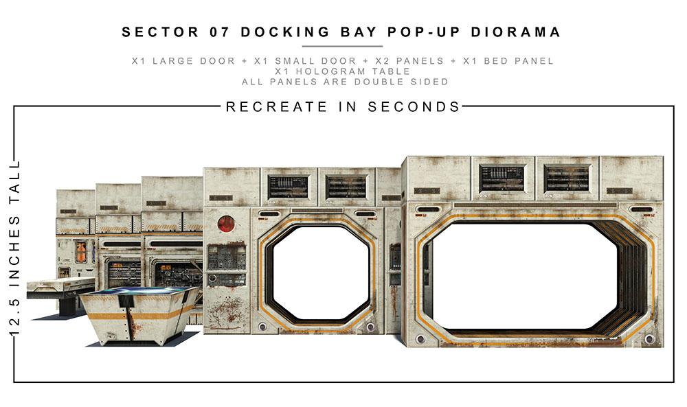 Sector 7 Docking Bay 1/12 Scale Pop-Up Diorama Gallery Image 4