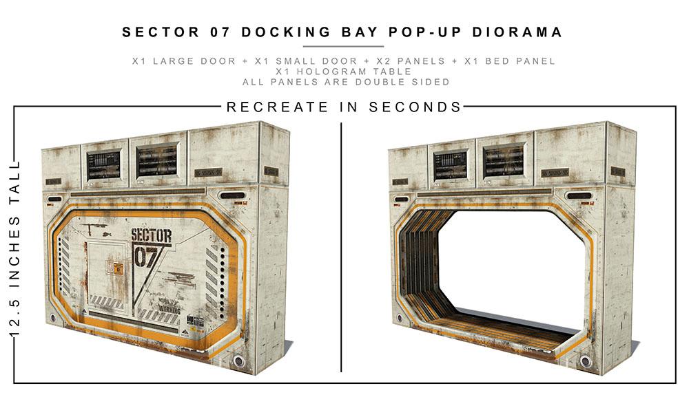 Sector 7 Docking Bay 1/12 Scale Pop-Up Diorama Gallery Image 10