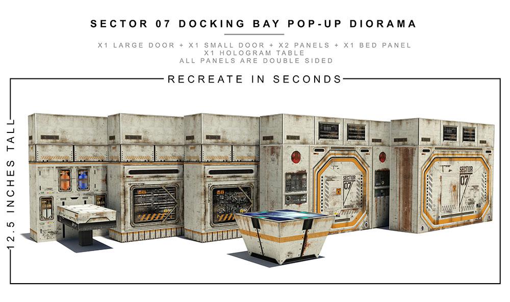 Sector 7 Docking Bay 1/12 Scale Pop-Up Diorama Gallery Image 5