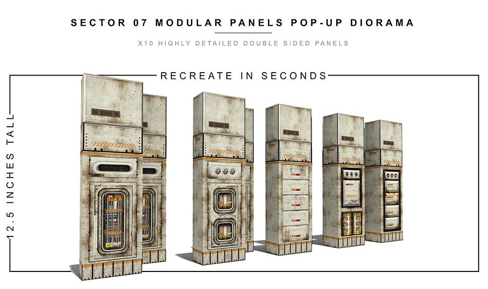 Sector 7 Modular Panels 1/12 Scale Pop-Up Diorama Gallery Image 4