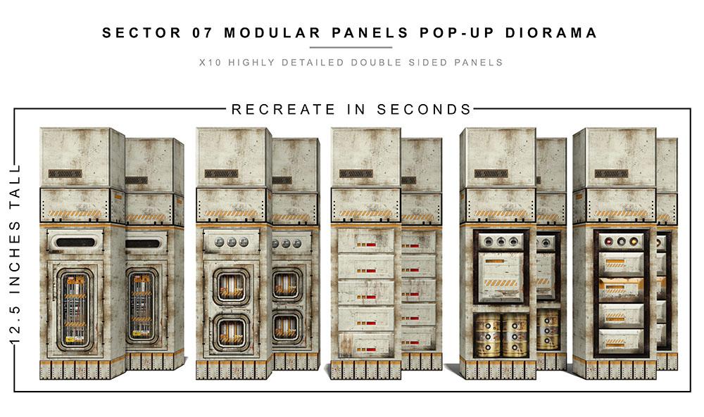 Sector 7 Modular Panels 1/12 Scale Pop-Up Diorama Gallery Image 5