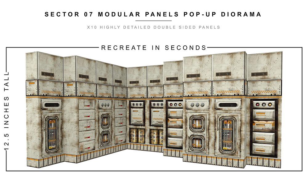 Sector 7 Modular Panels 1/12 Scale Pop-Up Diorama Gallery Image 3