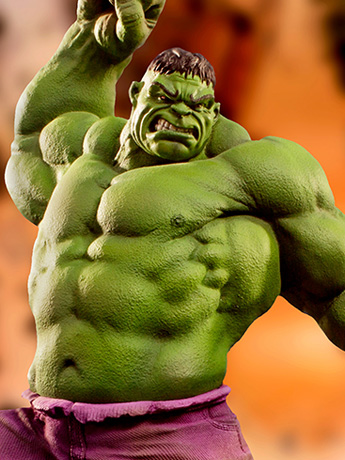 Marvel Comics Battle Diorama Series Hulk 1/10 Art Scale Limited Edition Statue Gallery Image 2