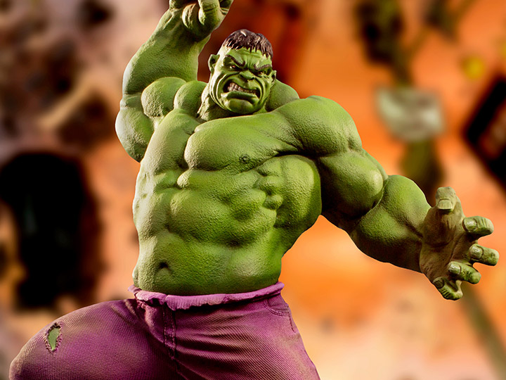 Marvel Comics Battle Diorama Series Hulk 1/10 Art Scale Limited Edition Statue Gallery Image 1