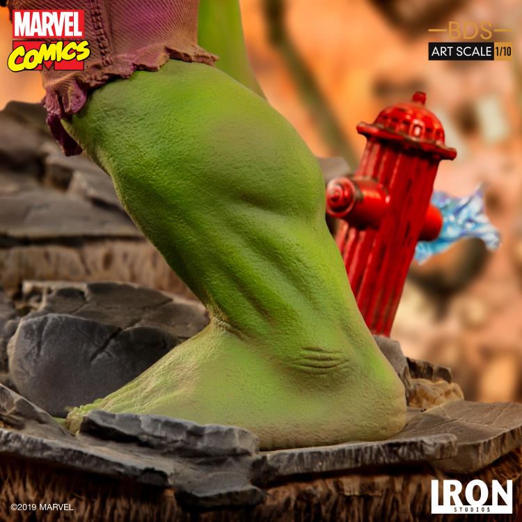 Marvel Comics Battle Diorama Series Hulk 1/10 Art Scale Limited Edition Statue Gallery Image 12