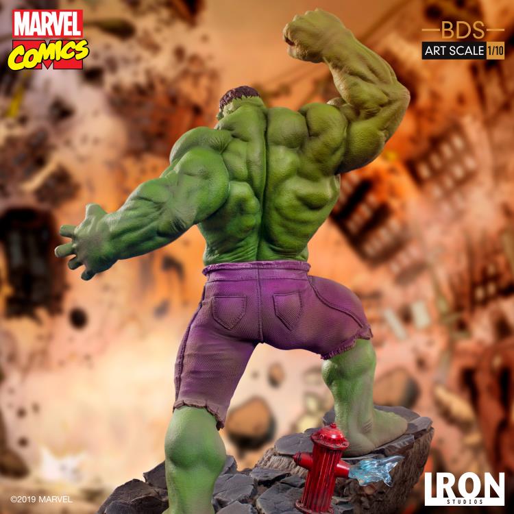 Marvel Comics Battle Diorama Series Hulk 1/10 Art Scale Limited Edition Statue Gallery Image 7
