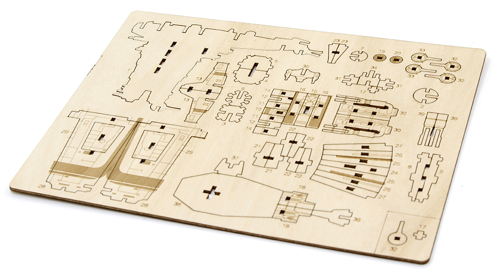 Star Wars IncrediBuilds Resistance Bomber Deluxe Book & 3D Wood Model Kit Gallery Image 4